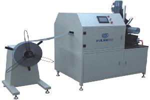Full automatic air filter diamond mesh  spiral pipe center crimping machine
